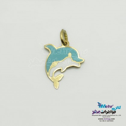 آویز طلا - طرح دلفین-MM1695